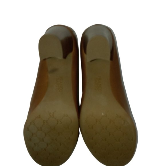 Franco Sarto Fringe Shoes Pumps Leather "L-Hopi" Womens Size 8 High Heels - Picture 8 of 8